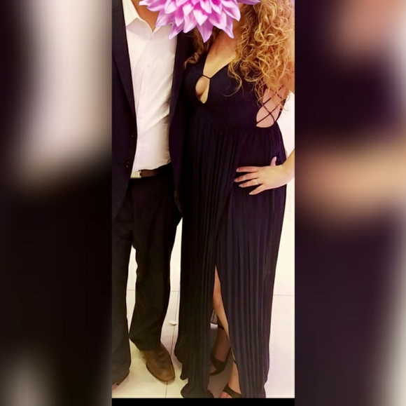 Fashion Nova Dresses & Skirts - Navy Blue Floor Length Dress